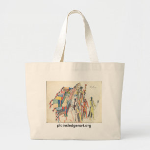 Koba: Their friends receive them with advisory Large Tote Bag