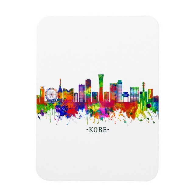 Kobe Japan Skyline Magnet (Vertical)