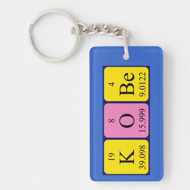Kobe periodic table name keyring (Front)