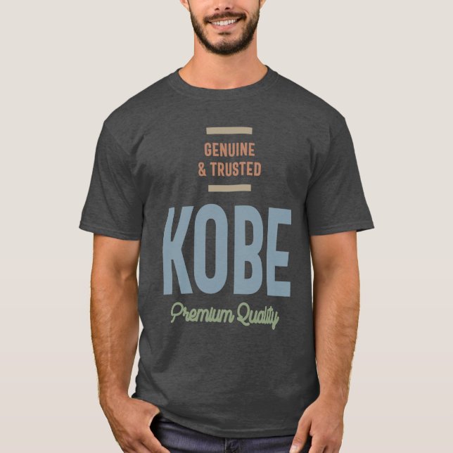 Kobe Personalised Name Birthday Gift T-Shirt (Front)