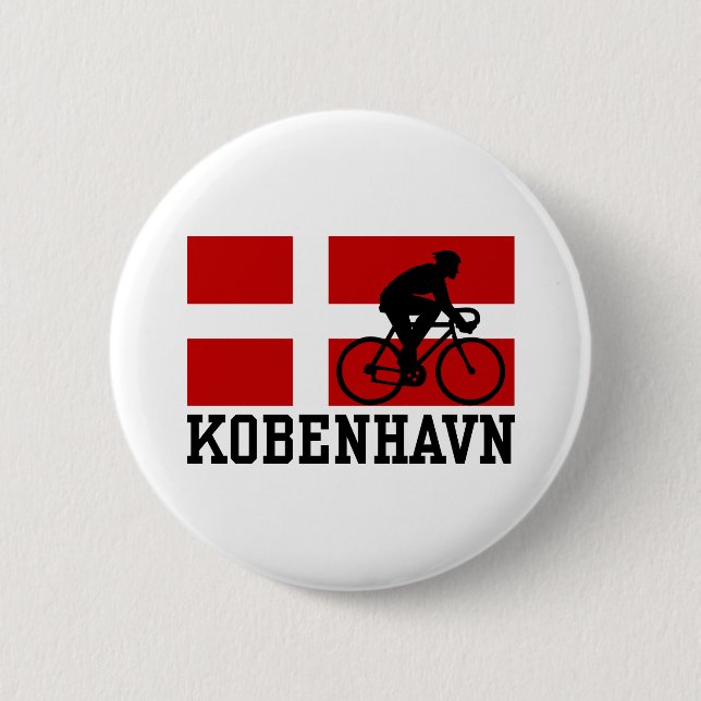 Kobenhavn (male) 6 cm round badge (Front)
