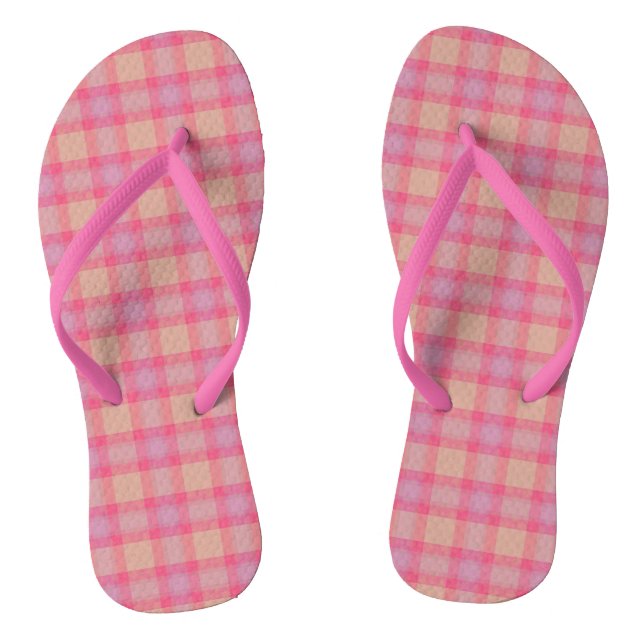 Kobi Plaid Thongs (Footbed)