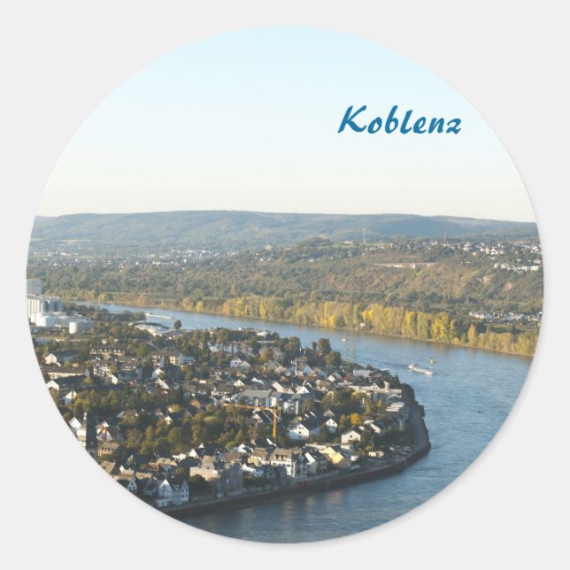 Koblenz Classic Round Sticker (Front)