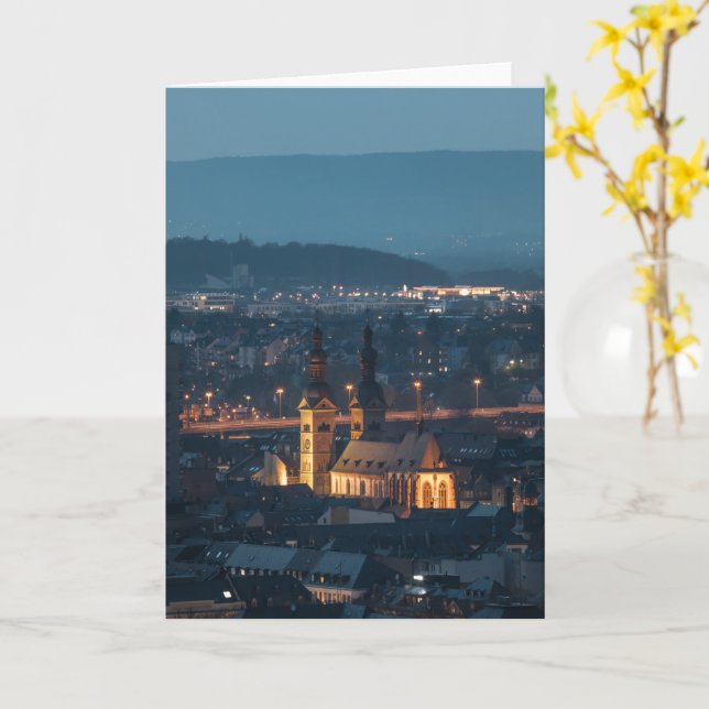 Koblenz Germany Card (Yellow Flower)