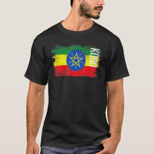 Kobo Ethiopia Flag For Ethiopians Men Women Kids T-Shirt