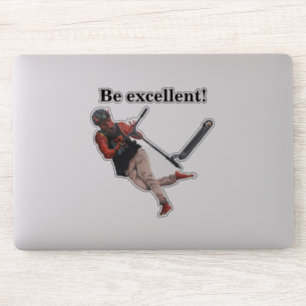 Kobold Kick Scooter Trick Fantasy Art Sticker