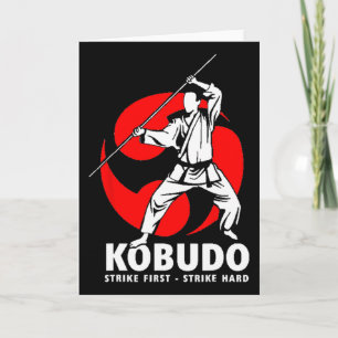 Kobudo Martial Arts Weapons Training Dojo Card