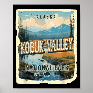 Kobuk Valley National Park Alaska Hiking Camping Poster