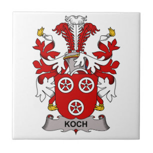 Koch Family Crest Ceramic Tile