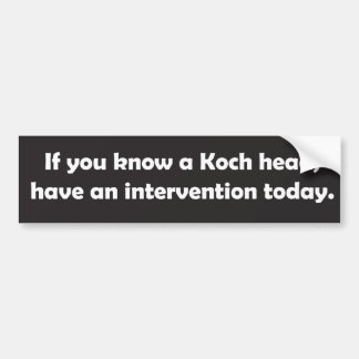 Koch Heads Suck Bumper Sticker