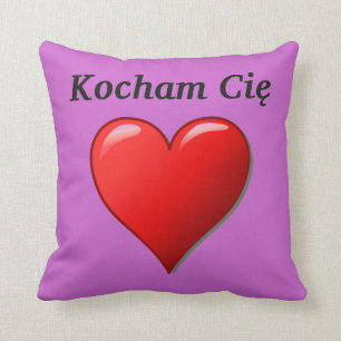 Kocham Cię - I love you in Polish Cushion