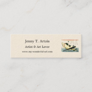 Kochi (Bartail Flathead) Hiroshige's Japanese Fish Mini Business Card