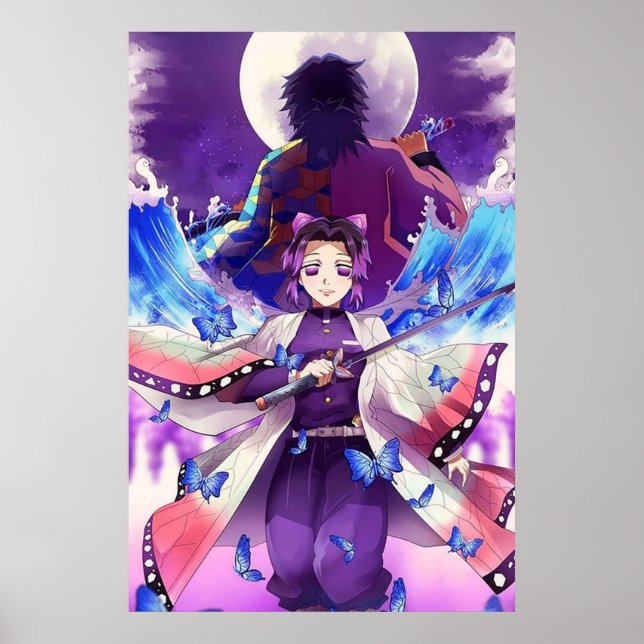 Kocoho Shinobu X Giyu Tomioka Poster (Front)
