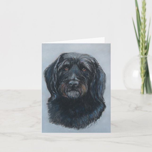 Koda Golden Doodle Dog Art Card (Front)