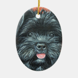 Koda - Terrier Painting Ceramic Tree Decoration