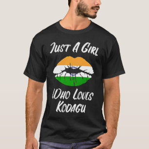 Kodagu Lips Mouth Love Indian Flag T-Shirt