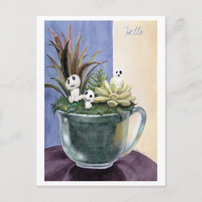 Kodamas At Play Postcard (Front)