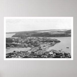 Kodiak Alaska Aerial View 1920 Poster