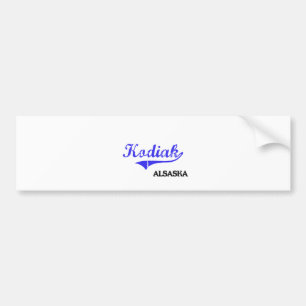 Kodiak Alaska City Classic Bumper Sticker