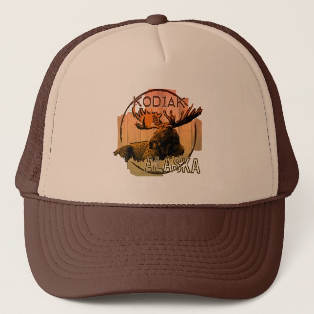 Kodiak Alaska orange moose hat (Front)