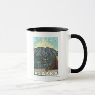 Kodiak, AlaskaBush Plane Fishing Mug