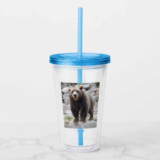 Kodiak Bear Acrylic Tumbler (Front)