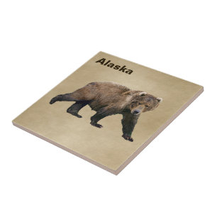 Kodiak Bear Ceramic Tile