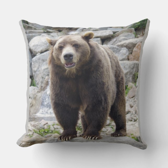 Kodiak Bear Cushion (Front)