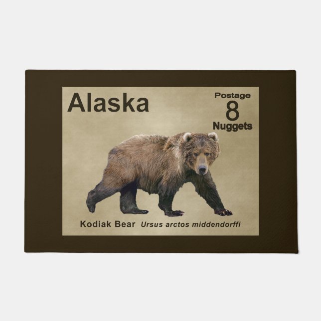 Kodiak Bear Doormat (Front)