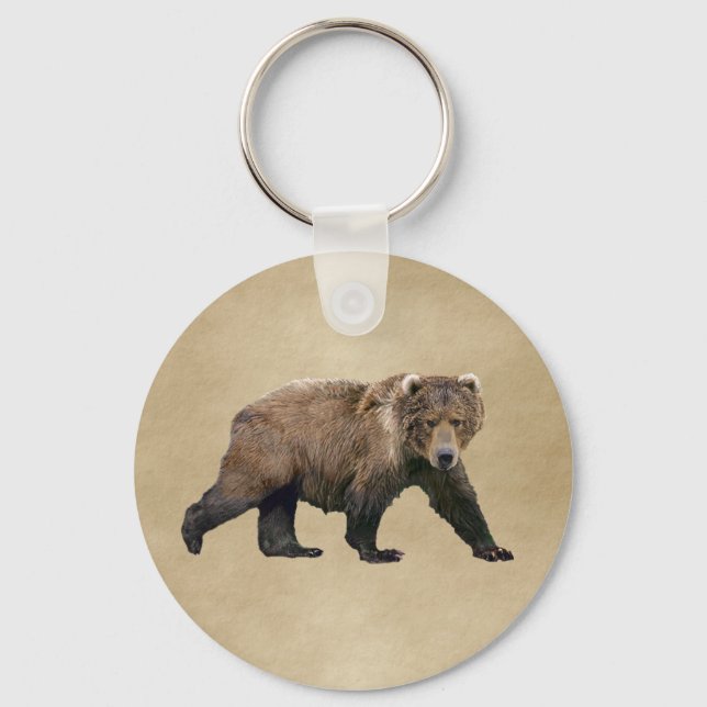 Kodiak Bear Key Ring (Front)