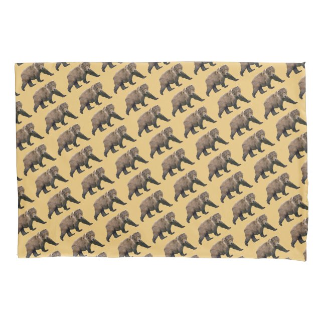 Kodiak Bear Pillowcase (Front)