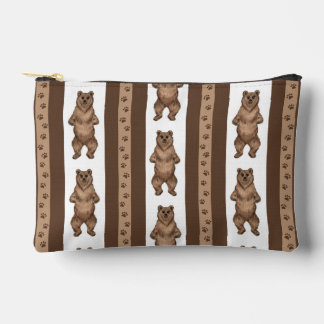 Kodiak Bear Stripe Accessory Pouch
