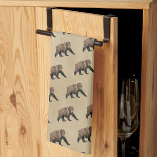 Kodiak Bear Tea Towel