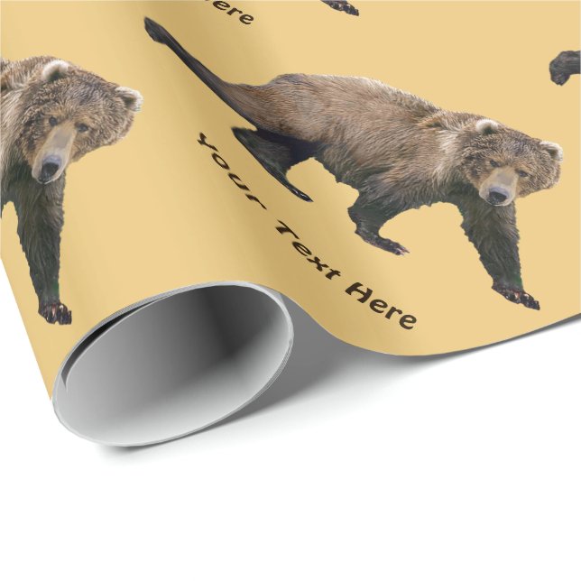 Kodiak Bear Wrapping Paper (Roll Corner)
