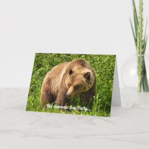 Kodiak Grizzly Funny Birthday Card