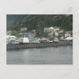 Kodiak Island Fishing Boats Postcard
