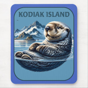 Kodiak Island Sea Otter Alaska Mouse Pad