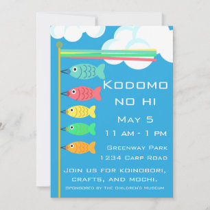 Kodomo-no-hi Koinobori Carp Invitation