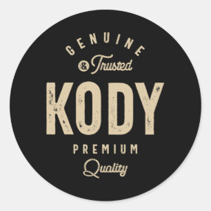 Kody Genuine and Trusted - Name Kody Classic Round Sticker