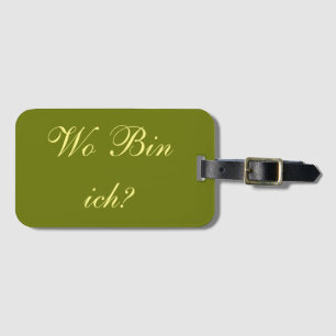 Kofferanhänger - Wo bin ich? Luggage Tag