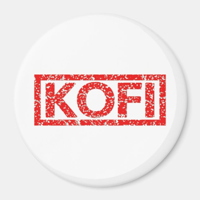 Kofi Stamp Magnet (Front)