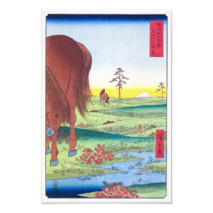 Kogane Plain in Shimōsa Province Hiroshige Photo Print
