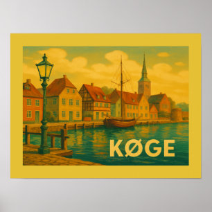 Køge Denmark Old Town Poster