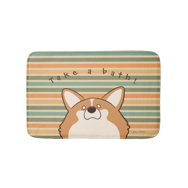 Kogitama (Red) -Retro- Bath Mat (Front)