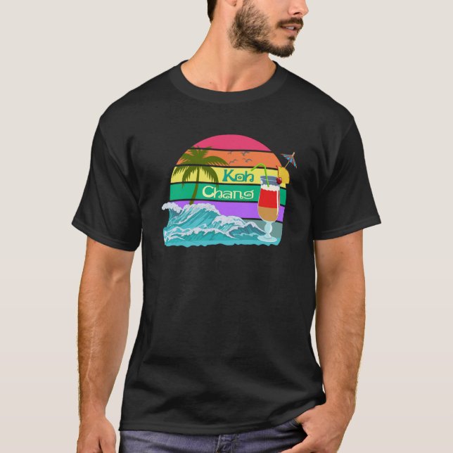 Koh Chang Thailand Palm Souvenir Bangkok Phuket Pa T-Shirt (Front)