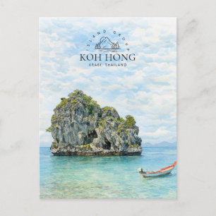 Koh Hong Island Group Krabi Thailand   Ocean  Holiday Postcard