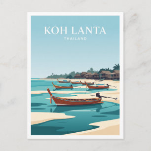 Koh Lanta Old Town Thailand Travel Gift Postcard