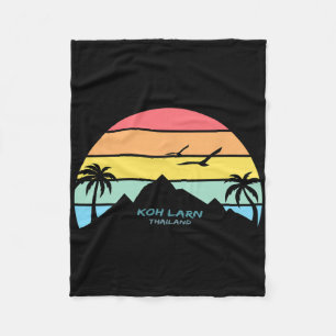 Koh Larn Thailand Phuket Souvenir Pattaya Gift Ngk Fleece Blanket