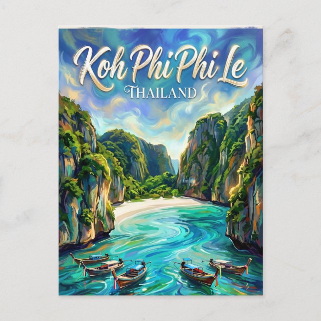 Koh Phi Phi Le Thailand Postcard (Front)