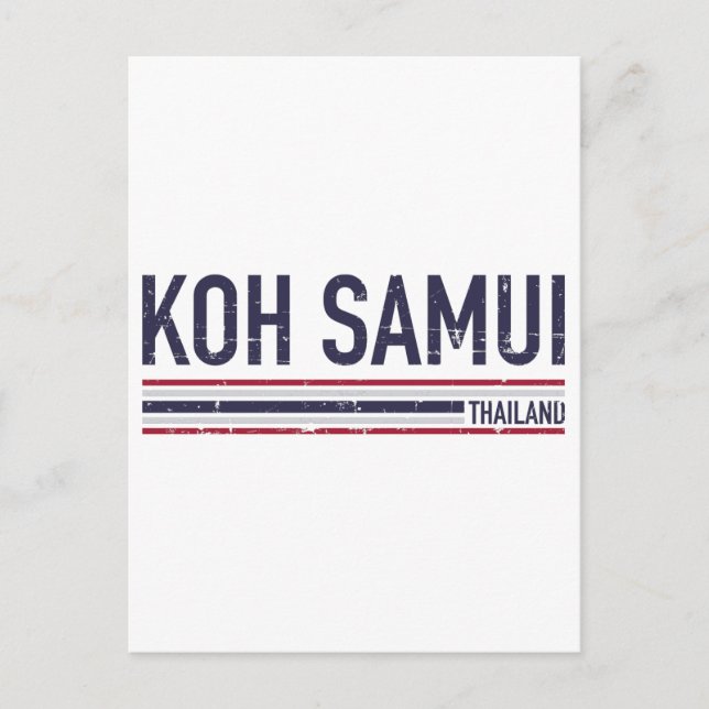 Koh Samui Thailand Postcard (Front)